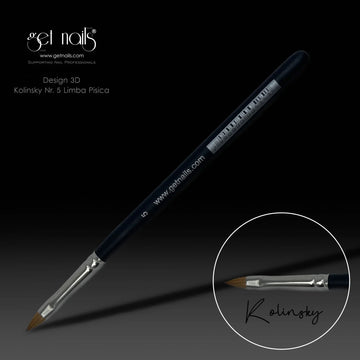 Pensel Design 3D Kolinsky Nr 5 Limba Pisica