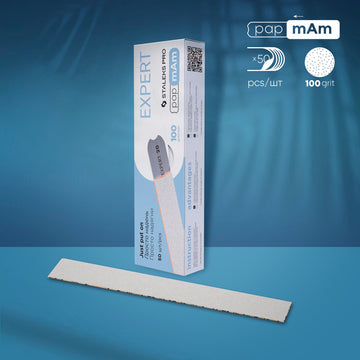 Disposable white files EXPERT 22 100 grit (50 pcs)