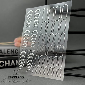 Tarra 3D Deco Lines hopea