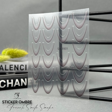 Sticker ombre French smile smoke