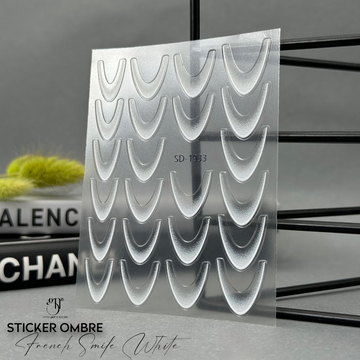 Sticker Ombre French Smile White