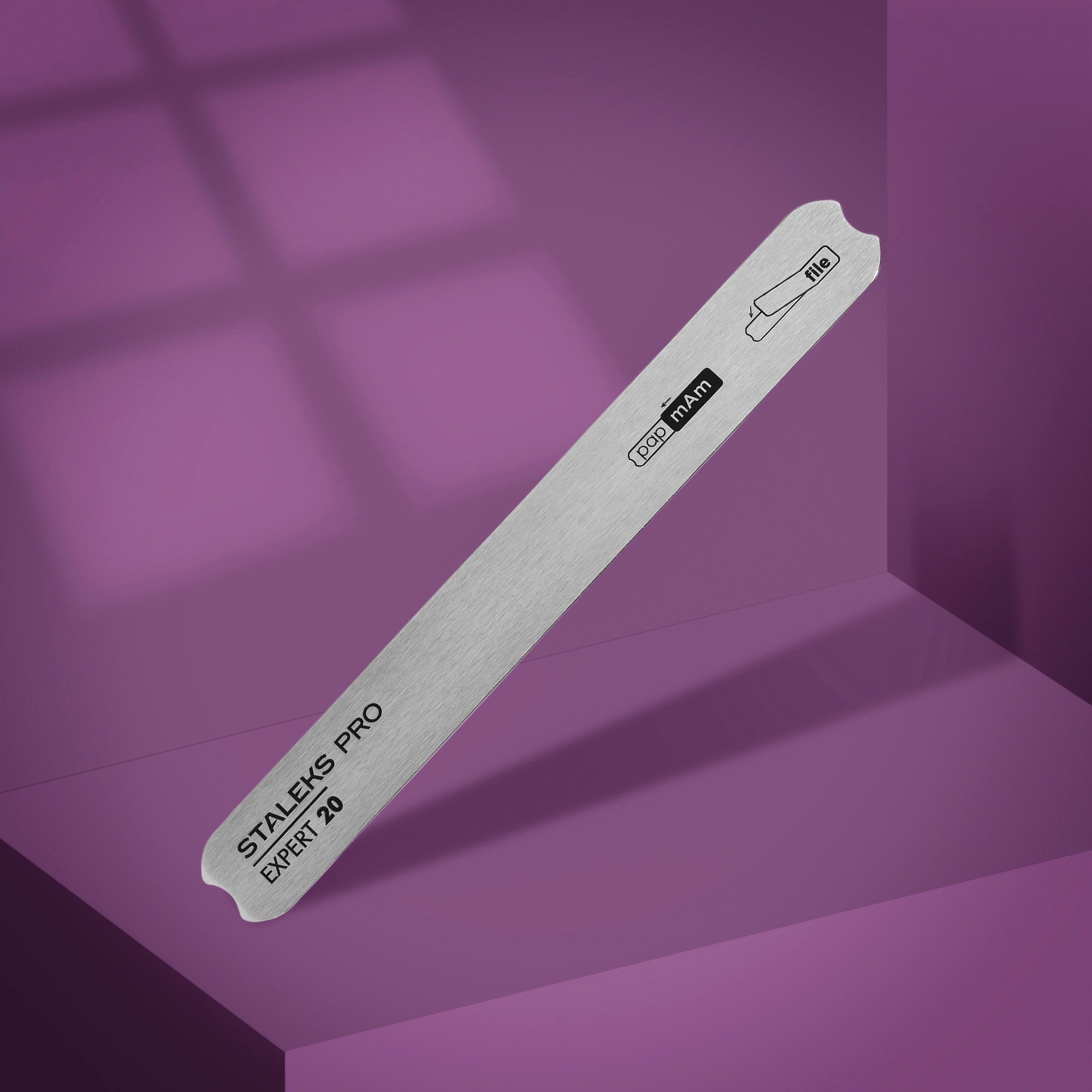 Straight metal base for nail file Expert 20