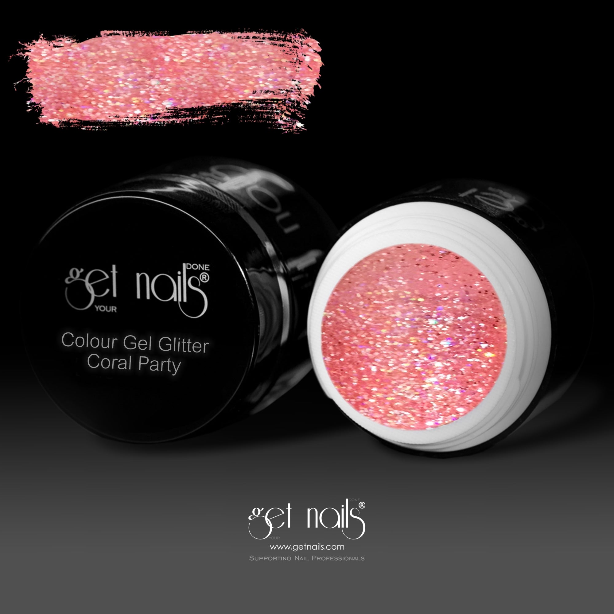 Värigeeli Glitter Coral Party 5g GN