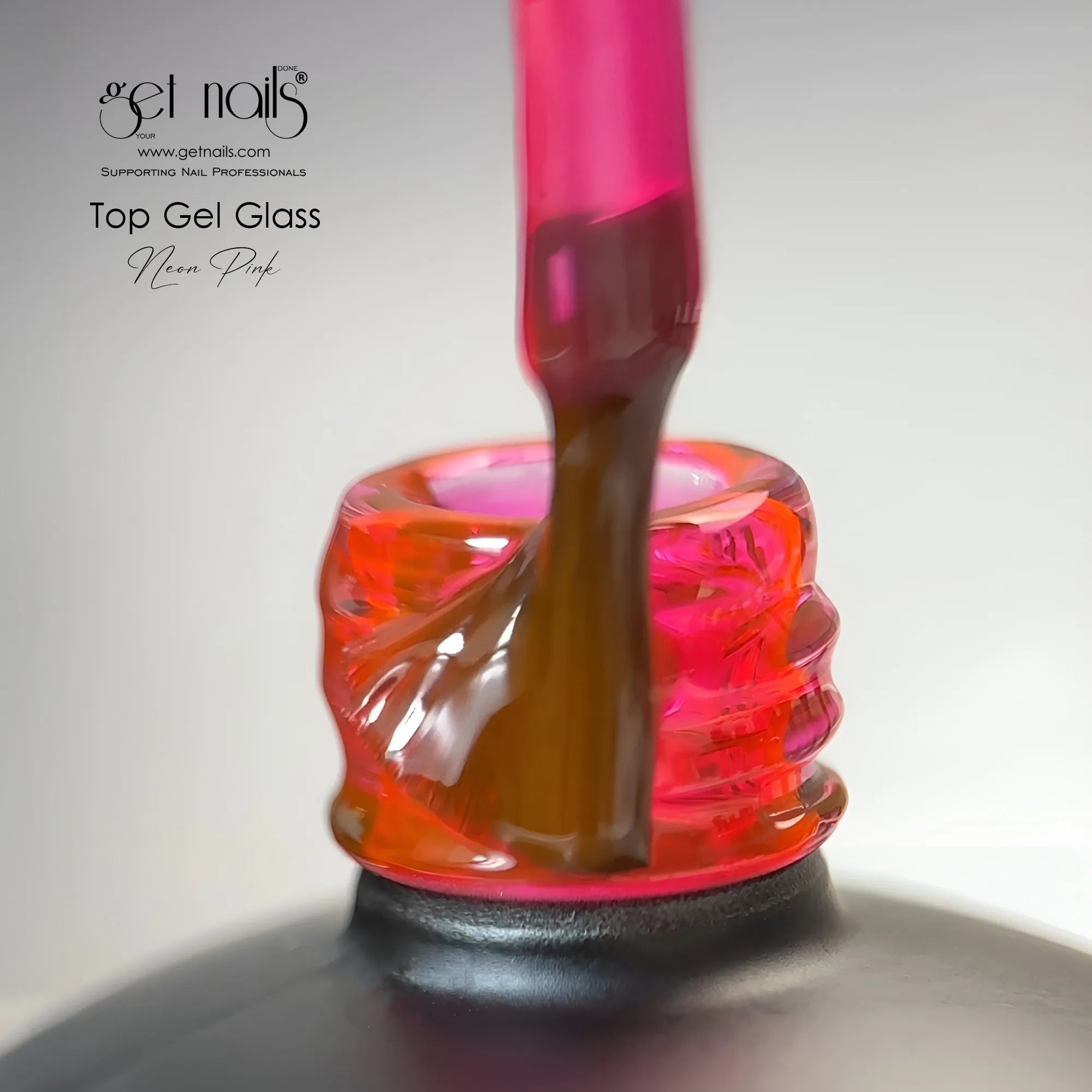 Top Gel Glass Neon Pink 15g GN